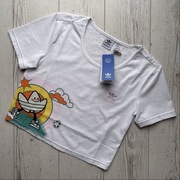 Crop top t-shirt krótka bawełniana koszulka short tee IN4131 adidas M