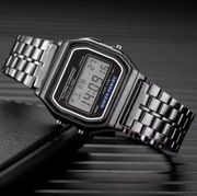 Cyfrowy zegarek sportowy LED 2025 – wodoodporny