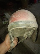 Stary kask motocyklowy 