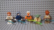 Lego Star Wars figurki Obi-Wab Anakin Ahsoka Yoda Nahdar Vebb Clone Wars