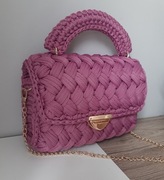 Torebka puff bag Diana na szydełku 