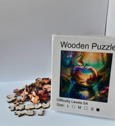 Puzzle drewniane ekologiczne układanka Lato Apple Wooden Łamigłówka dziecko