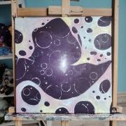 Obraz abstrakcja Arcane Netflix na płótnie farba akrylowa 