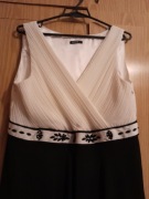 Suknia 38 sukienka czarna ecru 40 42 44  bal, wesele  studniówka