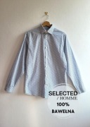 Koszula męska Selected Homme 100% bawełna slim fit S/38 na wiosnę