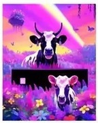 5D DIY Haft diamentowy Krowy