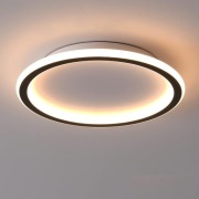 Nowoczesna Lampa Sufitowa LED 24W Schindora Czarna Plafon Okrągła 30cm