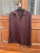 Massimo Dutti nowa brązowa czekoladowa koszula wiskoza bluzka