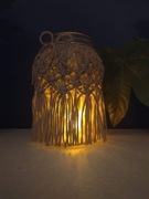Lampion makramowy
