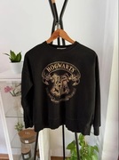 Czarna bluza Harry Potter Hogwarts z bawełną cotton oversize