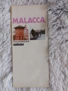 Malacca Malezja mapa plan informator przewodnik lata 70