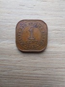 Malaje i Brytyjskie Borneo 1 cent 1956 stan II; Elżbieta II