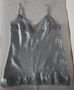 Jedwabna koszulka damska, top, rozmiar S