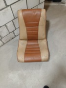 Fotel skórzany do motorówki, gokartu, simracingu czy innych aktywności