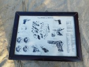 Oryginalny Schemat w Ramce . - Pistolet Służbowy p-64. 1964r. 
