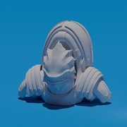 Popiersie Kroganina z Mass Effect