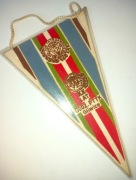 Proporczyk Rajd Szlakami Powstań Śląskich Gliwice Herb 1973 PTTK 20lat