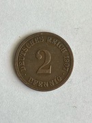 Niemcy 2 pfennig 1907 A rok