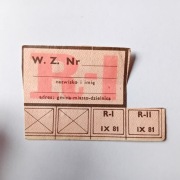 Kartka żywnościowa R-I IX 1981 oryginał