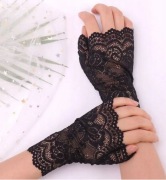 Rękawiczki minetki koronka