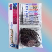 Euro do zabawy dla dzieci - zestaw banknotów i monet (Nowe)