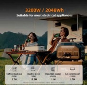 Stacja Zasilania IEE 3200W (max.6400W) 2048Wh.  LiFePO4 Najwydajniejsza