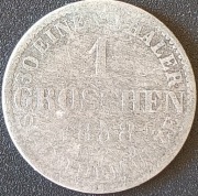 1871Niemcy (Prusy) 1 Silber Groschen 1858  - Fryderyk Wilhelm III