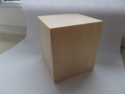 Kostka sześcian klocek sosna sosnowa 8x8x8 cm