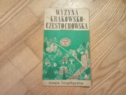 Wyżyna Krakowsko-Częstochowska skala 1:280 000 mapa z 1966 