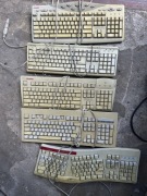 Vintage klawiatury PS/2 COMPAQ / Chicony – retro PC Windows 95/98 – 5 sztuk