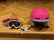 Kask narciaski Salomon dla dziewczynki rozmiar  S (49-53 cm) + gogle