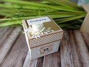 Exploding box kartka 3d podziękowanie że zdjęciem 