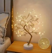 Lampka dekoracyjna LED złoty liść 72 diody