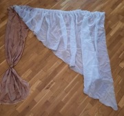 Firanka woal i kresz, na okno o szerokości 150 cm
