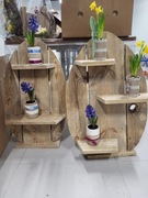 półka drewniana, jajo, drewno, rękodzięło