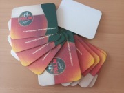 podkładki tekturowe NOWE 10 sztuk PALM