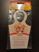 Zawieszki na wódkę weselną – brokatowe (20 szt.)