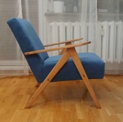 Fotel B-310 VAR po renowacji, PRL vintage