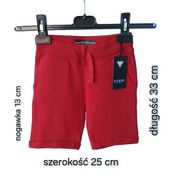 GUESS Spodenki czerwone rozmiar 98 cm