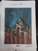 Grafika Thorgal z autografem Grzegorza Rosińskiego