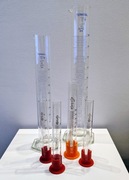 Zestaw szkła laboratoryjnego - cylindry 1000ml, 500ml, 100ml, 50ml