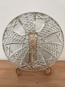 Talerzyki deserowe PHS Pieńsk szkło cięte zestaw 6szt