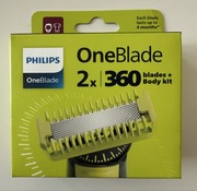 Ostrza Philips OneBlade 360 2 sztuki + nakładka