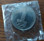 1 rubel 1977 Moskwa 1980 emblemat