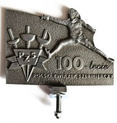 Znak metalowy 100-lecie Polskiego Związku Szermierczego