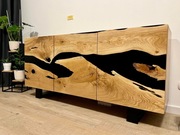 Komoda naturalne drewno zywica 