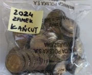 5 zł 2024 r.  Zamek w Łańcucie,- Woreczek-100 szt. 20 FOLDERÓW.