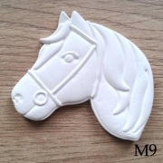 Głowa konia figurka do malowania dla dzieci magnes na lodówkę z masy