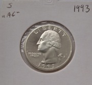 25 centów 1993 S AG