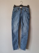 Spodnie jeans 27 S/36 niebieskie pulz pzanna skinny